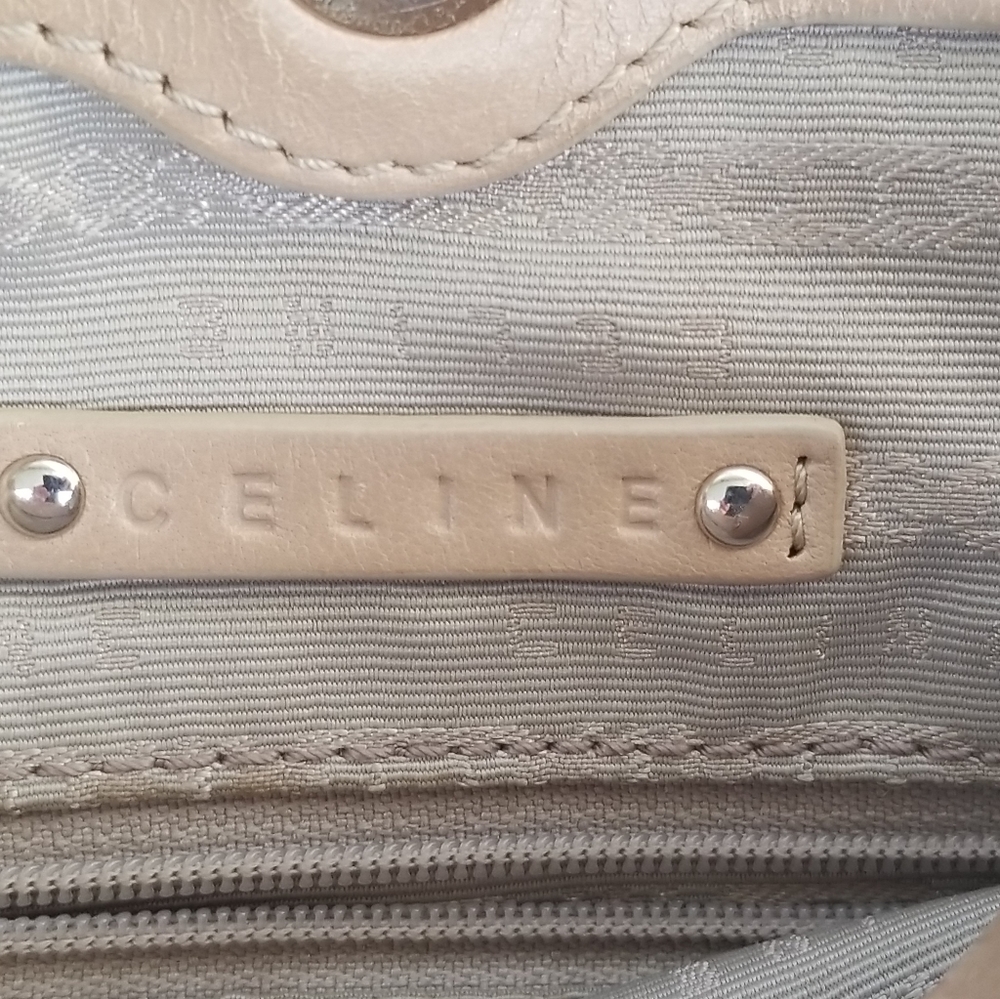 Authentic Celine Handbag Ruched Laether - Picture 6 of 8